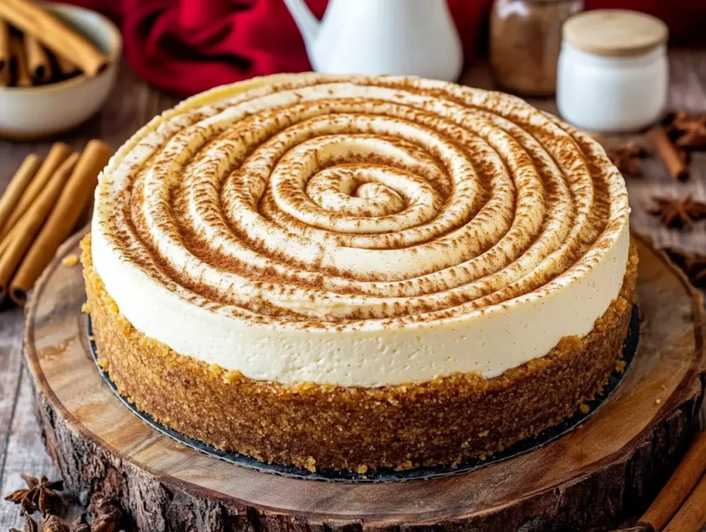 Cinnamon Roll Cheesecake