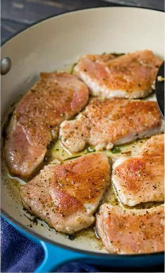 searing in a skillet.