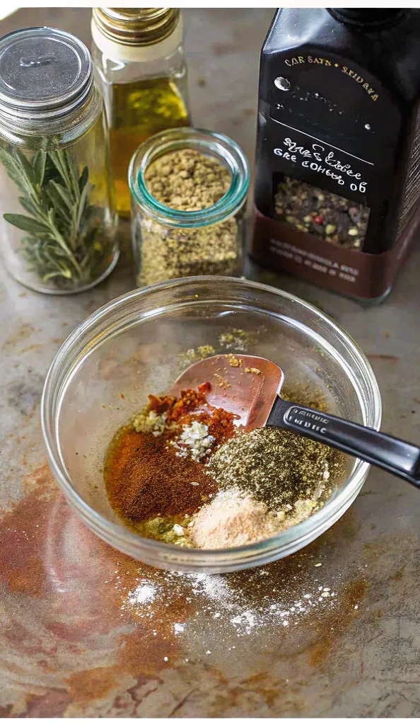 Bowl of seasoning mix