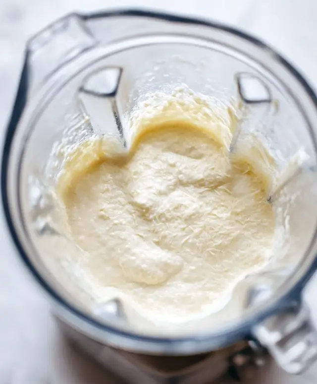 Egg white bites ingredients in blender